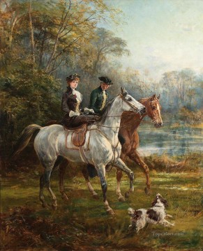 古典的 Painting - ザ・モーニング・ライド 2 ヘイウッド・ハーディの狩猟